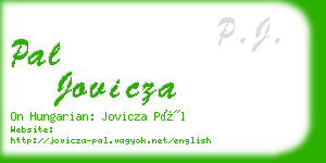 pal jovicza business card